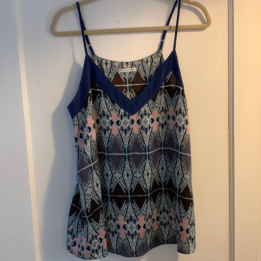 Multicolor Silk Tank